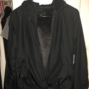 Uniqlo black fleece hoodie